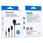 Mikrofoni - Puluz PU424 Jack Lavalier Wired Condenser Recording Microphone 1.5m 3.5mm - ātri pasūtīt no ražotāja