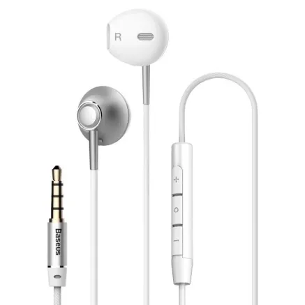 Baseus Encok H06 Earphones - Silver NGH06-0S