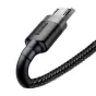 Kabeļi - Baseus Cafule Micro USB cable 2.4A 0,5m (gray + black) CAMKLF-AG1 - ātri pasūtīt no ražotāja