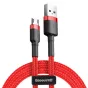 Kabeļi - Baseus Cafule Micro USB cable 2.4A 1m (Red) CAMKLF-B09 - ātri pasūtīt no ražotāja