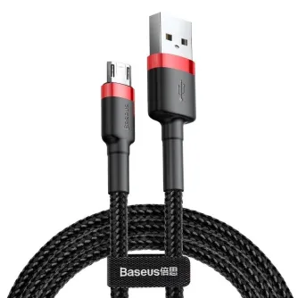 Kabeļi - Baseus Cafule Micro USB cable 2.4A 1m (Red+ Black) CAMKLF-B91 - ātri pasūtīt no ražotāja