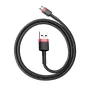Kabeļi - Baseus Cafule Micro USB cable 1.5A 2m (Red+Black) CAMKLF-C91 - ātri pasūtīt no ražotāja
