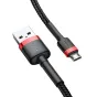 Kabeļi - Baseus Cafule Micro USB cable 1.5A 2m (Red+Black) CAMKLF-C91 - ātri pasūtīt no ražotāja