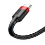 Kabeļi - Baseus Cafule cable USB-C 3A 0.5m (Red+Black) CATKLF-A91 - ātri pasūtīt no ražotāja