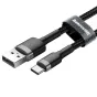 Kabeļi - Baseus Cafule cable USB-C 3A 0.5m (Gray+Black) CATKLF-AG1 - ātri pasūtīt no ražotāja