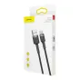 Kabeļi - Baseus Cafule cable USB-C 3A 1m (Gray+Black) CATKLF-BG1 - ātri pasūtīt no ražotāja