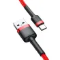 Kabeļi - Baseus Cafule cable USB-C 2A 2m (Red) CATKLF-C09 - ātri pasūtīt no ražotāja