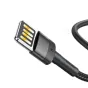 Kabeļi - Lightning USB cable (reversible) Baseus Cafule 2.4A 1m (gray-black) CALKLF-GG1 - ātri pasūtīt no ražotāja