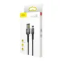 Kabeļi - Lightning USB cable (reversible) Baseus Cafule 2.4A 1m (gray-black) CALKLF-GG1 - ātri pasūtīt no ražotāja