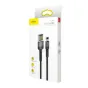 Kabeļi - Baseus Cafule Double-sided USB Lightning Cable 1.5A 2m (Gray+Black) CALKLF-HG1 - ātri pasūtīt no ražotāja