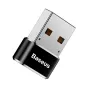 Sortimenta jaunumi - Baseus USB-C to USB-A adapter 3A (Black) CAAOTG-01 - ātri pasūtīt no ražotāja