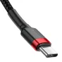 Kabeļi - USB-C PD Baseus Cable Cafule PD 2.0 QC 3.0 60W 1m (black and red) CATKLF-G91 - ātri pasūtīt no ražotāja