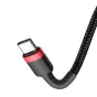 Kabeļi - USB-C PD Baseus Cable Cafule PD 2.0 QC 3.0 60W 1m (black and red) CATKLF-G91 - ātri pasūtīt no ražotāja