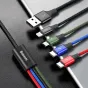 Kabeļi - Baseus Fast USB Cable 4in1 2xUSB-C / Lightning / Micro 3,5A 1,2m - Black CA1T4-B01 - ātri pasūtīt no ražotāja