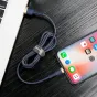 Kabeļi - Baseus Cafule Lightning cable 1.5A 2m (Gold+Dark blue) CALKLF-CV3 - ātri pasūtīt no ražotāja