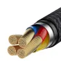 Kabeļi - Baseus Cafule USB-C Cable Huawei SuperCharge, QC 3.0, 5A 1m (Black+Gray) CATKLF-PG1 - ātri pasūtīt no ražotāja