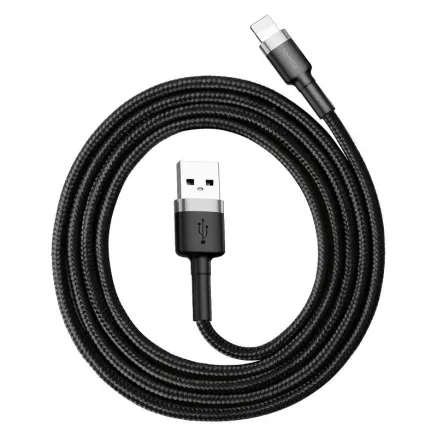 Baseus Cafule USB Lightning Cable 2.4A 0.5m (Gray+Black) CALKLF-AG1
