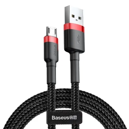 Baseus Cafule Micro USB Cable 2A 3m (Black+Red) CAMKLF-H91