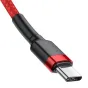 Kabeļi - Baseus Cafule PD2.0 60W flash charging USB For Type-C cable (20V 3A) 2m Red CATKLF-H09 - ātri pasūtīt no ražotāja