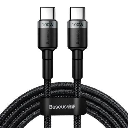 Baseus Cafule PD2.0 100W flash charging USB For Type-C cable (20V 5A)2m Gray+Black CATKLF-ALG1