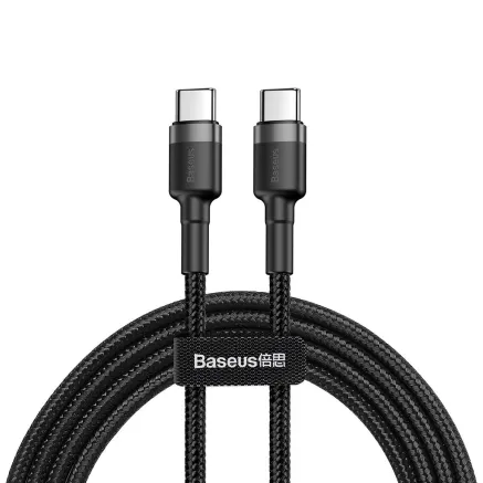 Baseus Cafule PD2.0 60W flash charging USB For Type-C cable (20V 3A) 2m Gray+Black CATKLF-HG1