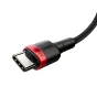 Data Cables - Baseus Cafule PD2.0 100W flash charging USB For Type-C cable (20V 5A)2m Red+Black - buy today in Master Foto store and with delivery