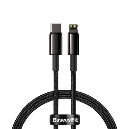Baseus Tungsten Gold Cable Type-C to iP PD 20W 2m (black) CATLWJ-A01