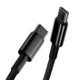 Kabeļi - Baseus Tungsten Gold Cable Type-C to Type-C 100W 1m (black) CATWJ-01 - ātri pasūtīt no ražotāja