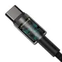 Kabeļi - Baseus Tungsten Gold Cable Type-C to Type-C 100W 1m (black) CATWJ-01 - ātri pasūtīt no ražotāja
