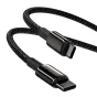 Kabeļi - Baseus Tungsten Gold Cable Type-C to Type-C 100W 2m (black) CATWJ-A01 - ātri pasūtīt no ražotāja