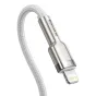 Kabeļi - USB-C cable for Lightning Baseus Cafule, PD, 20W, 1m (white) CATLJK-A02 - ātri pasūtīt no ražotāja