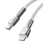 Kabeļi - USB-C cable for Lightning Baseus Cafule, PD, 20W, 1m (white) CATLJK-A02 - ātri pasūtīt no ražotāja