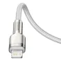 Kabeļi - USB-C cable for Lightning Baseus Cafule, PD, 20W, 1m (white) CATLJK-A02 - ātri pasūtīt no ražotāja
