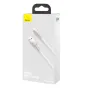 Kabeļi - USB cable for Lightning Baseus Cafule, 2.4A, 2m (white) CALJK-B02 - ātri pasūtīt no ražotāja