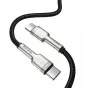 Kabeļi - Cable USB-C to USB-C Baseus Cafule, 100W, 1m (black) CATJK-C01 - ātri pasūtīt no ražotāja