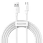 Kabeļi - Baseus Simple Wisdom Data Cable Kit USB to Micro 2.1A (2PCS/Set) 1.5m White TZCAMZJ-02 - ātri pasūtīt no ražotāja