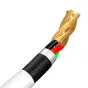 Kabeļi - Baseus Simple Wisdom Data Cable Kit USB to Micro 2.1A (2PCS/Set) 1.5m White TZCAMZJ-02 - ātri pasūtīt no ražotāja