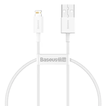 Baseus Superior Series Cable USB to Lightning, 2.4A, 0,25m (white) CALYS-02