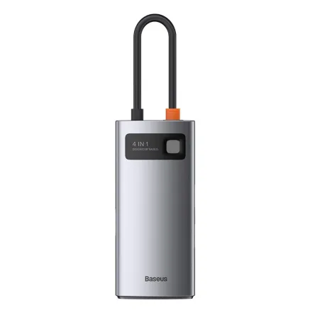 Hub 4in1 Baseus Metal Gleam Series, USB-C to USB 3.0 + USB 2.0 + HDMI + USB-C 