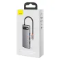 Sortimenta jaunumi - Hub 6in1 Baseus Metal Gleam Series, USB-C to 3x USB 3.0 + HDMI + USB-C PD + Ethernet RJ45 CAHUB-CW0G - ātri pasūtīt no ražotāja