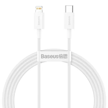 Baseus Superior Series Cable USB-C to Lightning, 20W, PD, 1,5m (white) CATLYS-B02