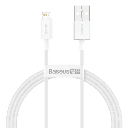Baseus Superior Series Cable USB to Lightning, 2.4A, 1m (white) CALYS-A02