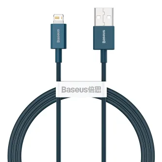 Kabeļi - Baseus Superior Series Cable USB to iP 2.4A 1m (blue) CALYS-A03 - ātri pasūtīt no ražotāja