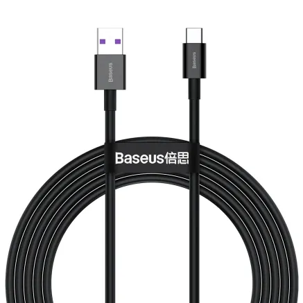 Baseus Superior Series Cable USB to USB-C, 66W, 2m (black) CATYS-A01