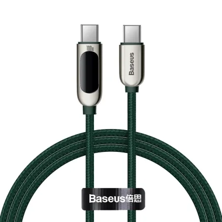 Baseus Display Cable USB-C to USB-C 100W 1m (green) CATSK-B06