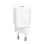 Baterijas, akumulatori un lādētāji - Baseus Super Si Quick Charger 1C 20W with USB-C cable for Lightning 1m (white) - ātri pasūtīt no ražotāja