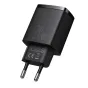 Baterijas, akumulatori un lādētāji - Baseus Compact Quick Charger, USB, USB-C, 20W (black) CCXJ-B01 - ātri pasūtīt no ražotāja