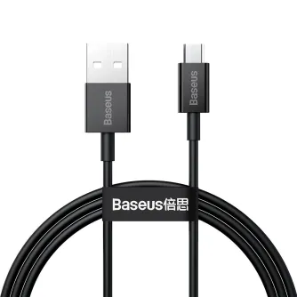 Kabeļi - Baseus Superior Series Cable USB to micro USB, 2A, 1m (black) CAMYS-01 - ātri pasūtīt no ražotāja