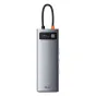 Hub 9in1 Baseus Metal Gleam Series, USB-C to 3x USB 3.0 + HDMI + USB-C PD + 
