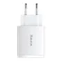 Baterijas, akumulatori un lādētāji - adowarka sieciowa Baseus Compact Quick Charger, 2xUSB, USB-C, PD, 3A, 30W (biaa) - ātri pasūtīt no ražotāja